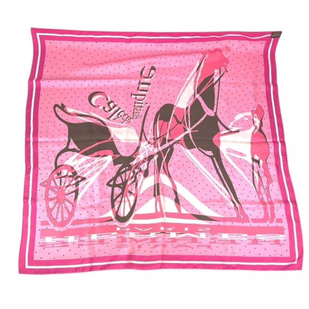 HERMES Authentic Pink Silk Scarf - Picture 2 of 13